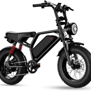Electric Mini Bike 750W Motor 48V 15.6Ah Battery with Bluetooth Speaker