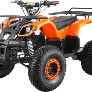 450 Electric Quad Bike for Adults 60V 500W 3 Speed 70KM Range Orange ATV