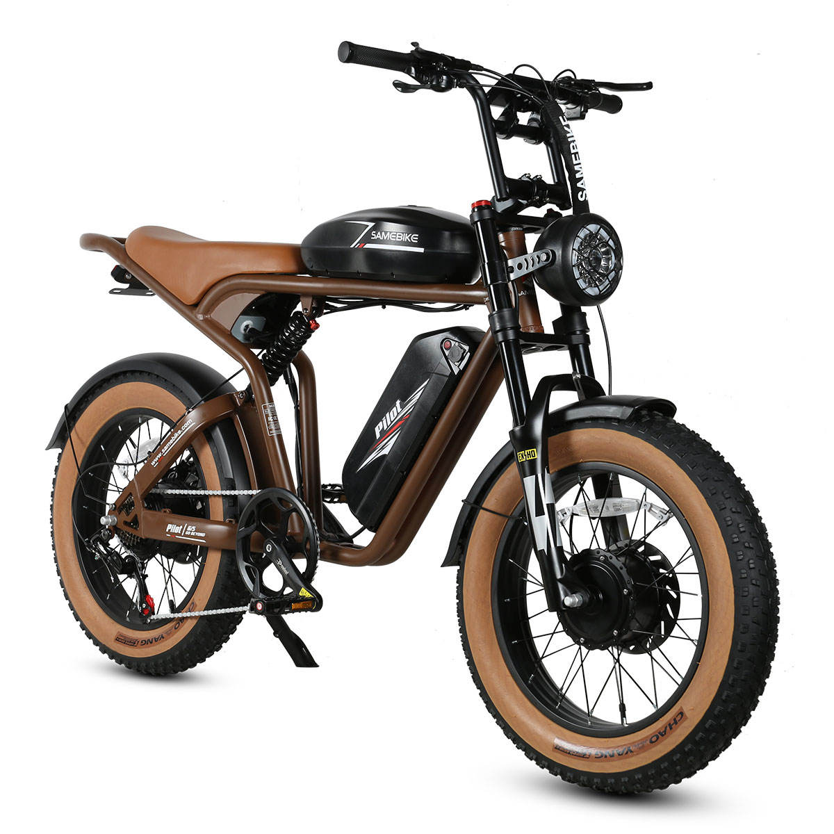 1 (2) 48V 32Ah Long Range Electric Bike Full Suspension Mountain Ebike - Image 1
