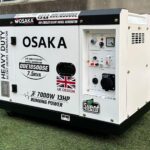Silent Diesel Generator 7.5kVA 7000W Running Power 13HP Heavy Duty Electric Start