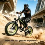 20x4 Fat Tire Electric Bike 500W Peak Motor 90km Range 36V 14Ah Battery - Image 5