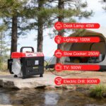 Gasoline Generator 700W Mini Portable Camping Power Station 2 Stroke AC DC - Image 3