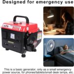 Gasoline Generator 700W Mini Portable Camping Power Station 2 Stroke AC DC - Image 4