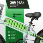 20x4 Fat Tire Electric Bike 500W Peak Motor 90km Range 36V 14Ah Battery - Image 2