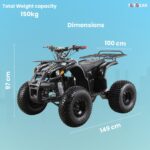 450 Electric Quad Bike for Adults 60V 500W 3 Speed 70KM Range Orange ATV - Image 2